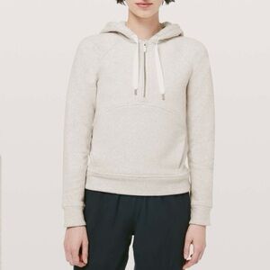 Lululemon Catch A Moment Hoodie Heathered Light Ivory 6